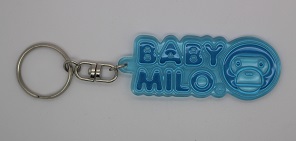 硬質透明反射キーホルダー